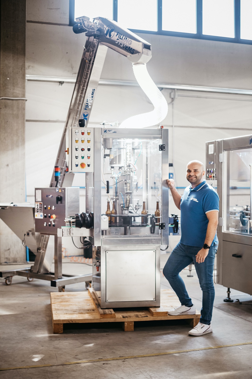 Marco Solferini mit Crowner und Kronenaufzug