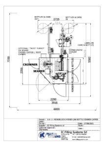 661 EPV Hybrid rinser-filler-capper-crowner fills both glass bottles and cans
