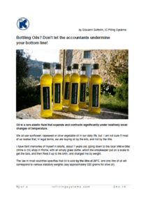 Download Article on Weight Filling for Oils