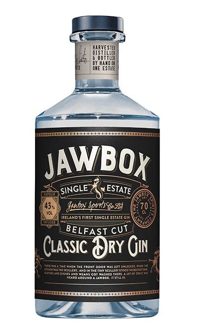 Jawbox Gin de Echlinville, Irlanda do Norte