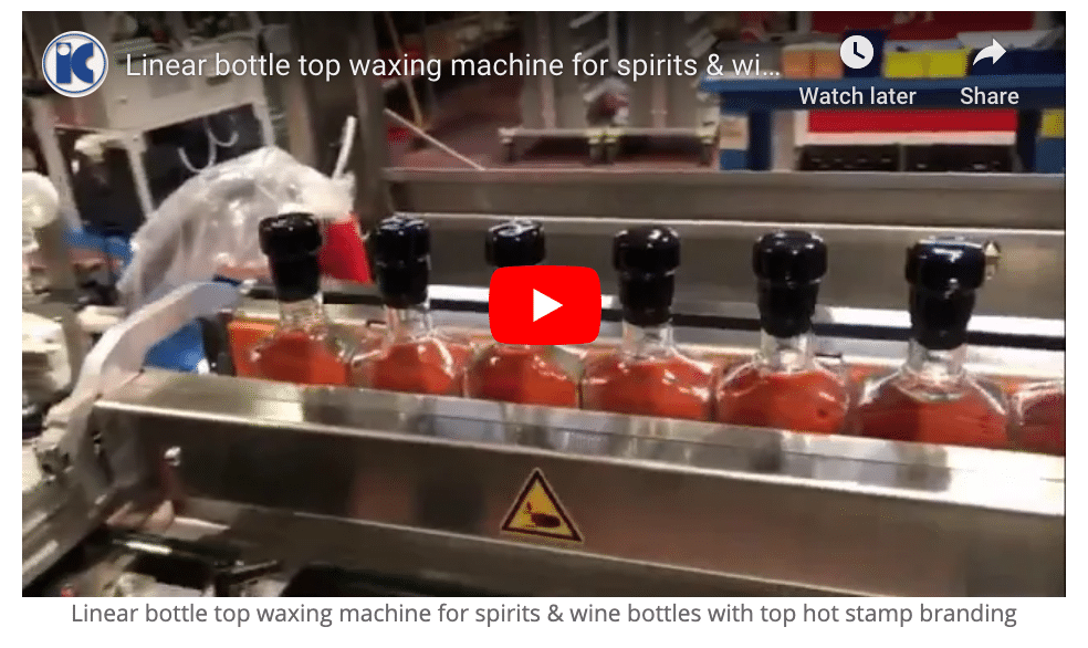 Chuckanut Bay Distillery - Bottle Top Waxing Machine Video