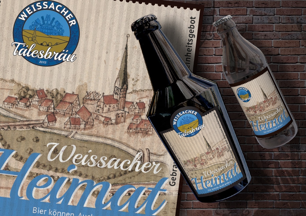 Cerveza Heimat de la destilería Weissacher