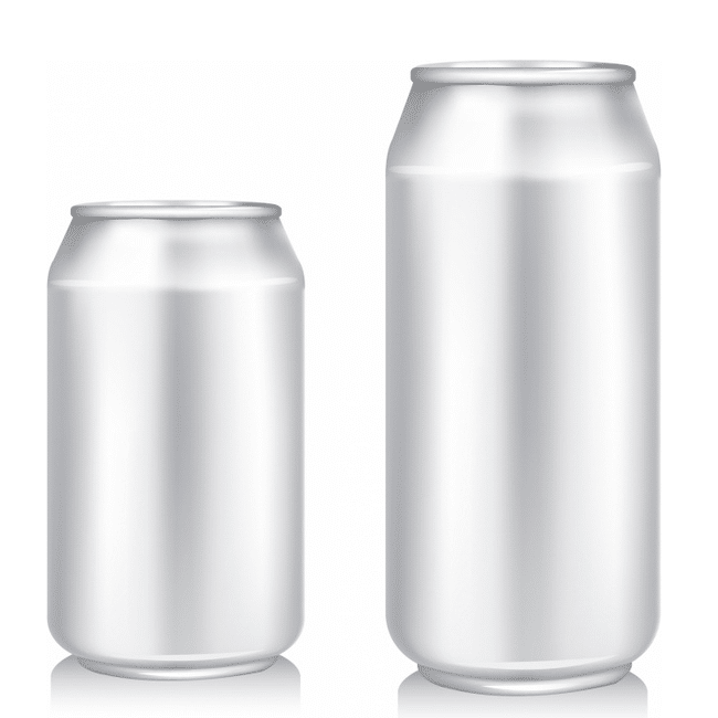 Unbranded Beer Cans
