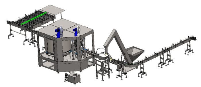 Weight filling line for Inks
